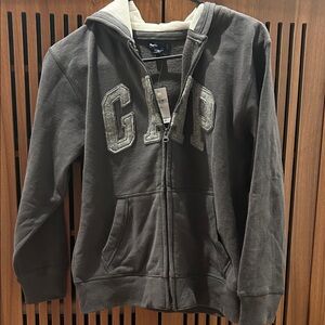 GAP Kids Charcoal Zip-Up Hoodie